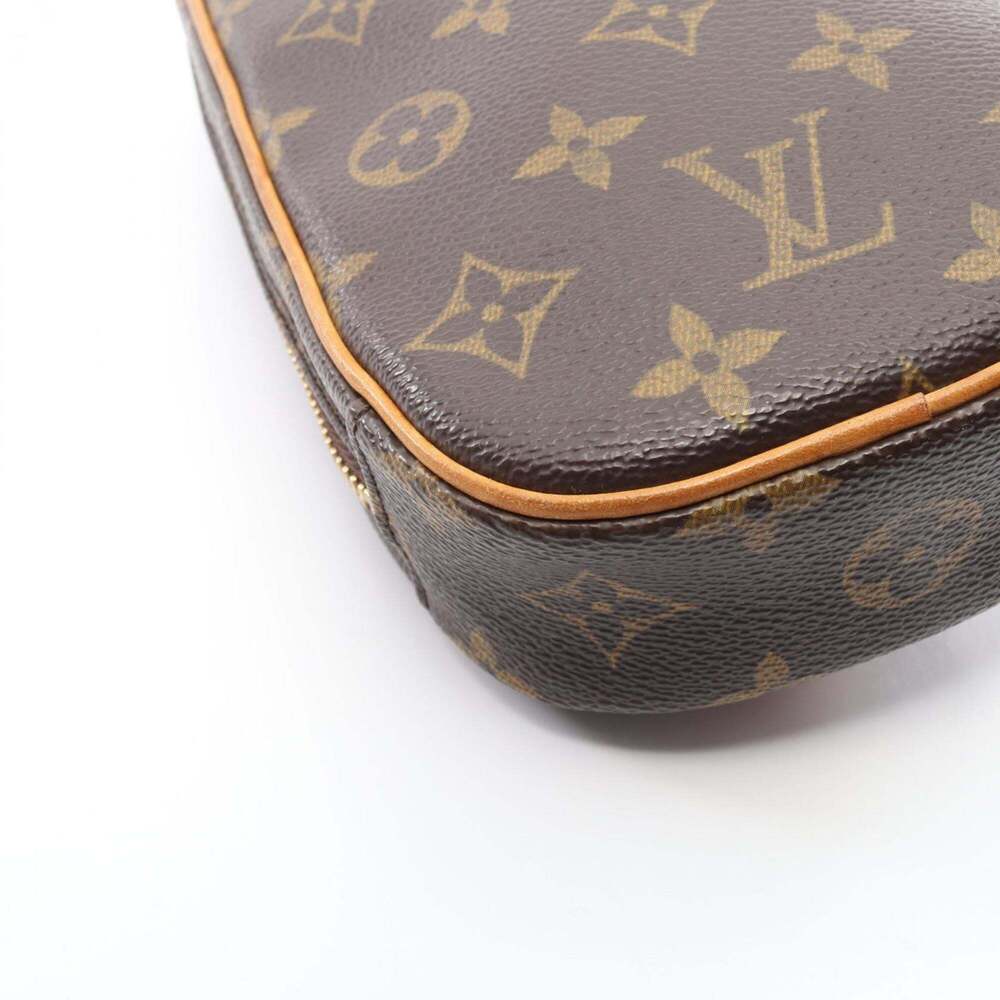 LOUIS VUITTON Authentic Brown Monogram Leather Pochette Fanny Pack - Picture 6 of 10